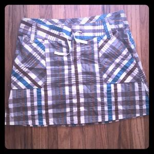 Patagonia a-line gingham checked skirt